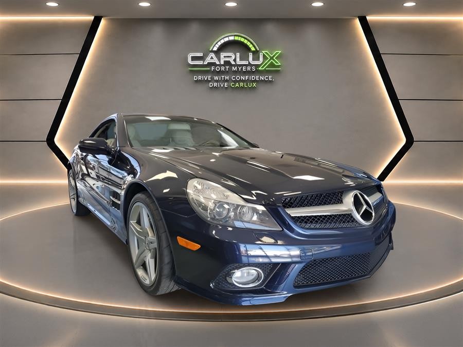 Blue 2009 Mercedes-Benz SL-Class Convertible Rear-Wheel Drive Automatic