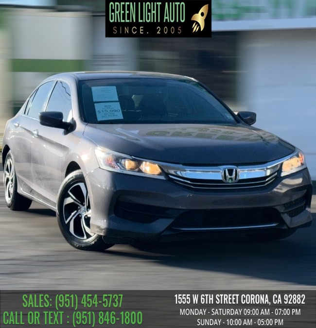Used 2016 Honda Accord Sedan in Corona, California | Green Light Auto. Corona, California