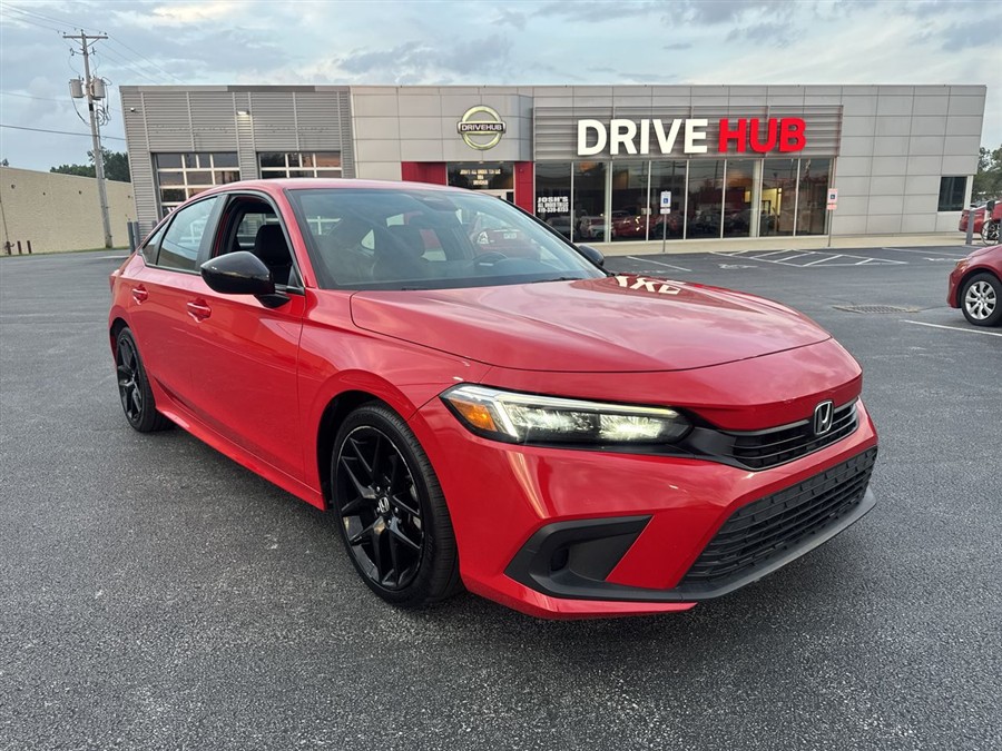 Rallye Red 2023 Honda Civic Sedan Front-Wheel Drive Automatic