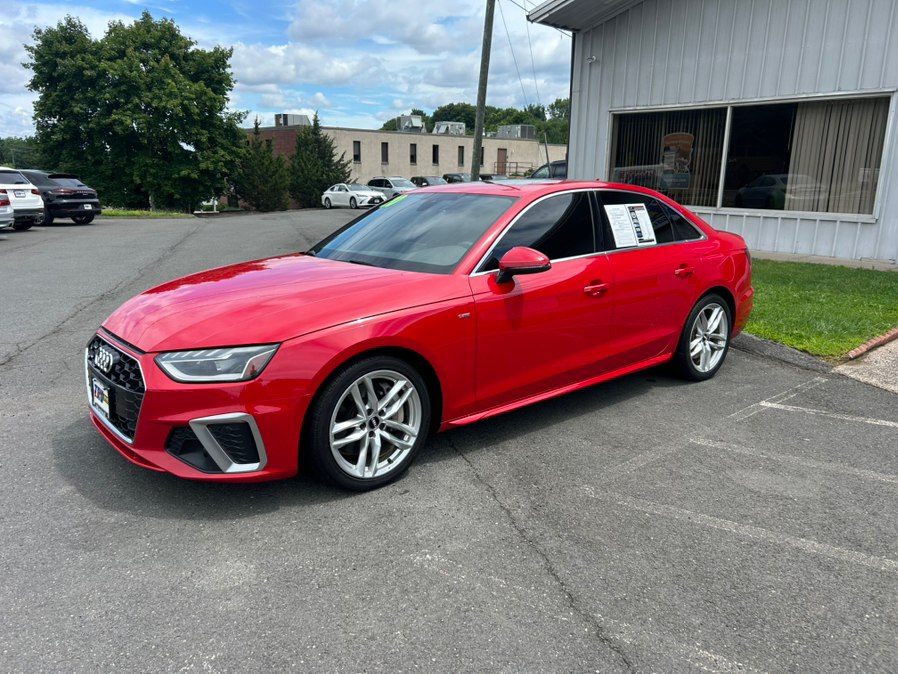 Orange (Tango Red Metallic) 2020 Audi A4 Sedan All-Wheel Drive Automatic