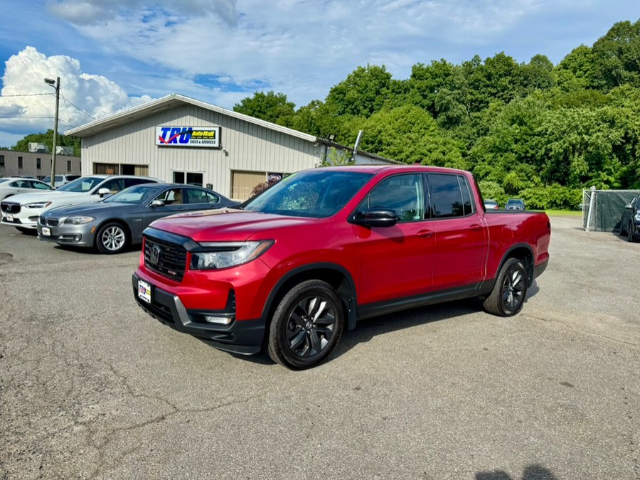 Radiant Red Metallic II 2023 Honda Ridgeline Pickup Truck All-Wheel Drive Automatic