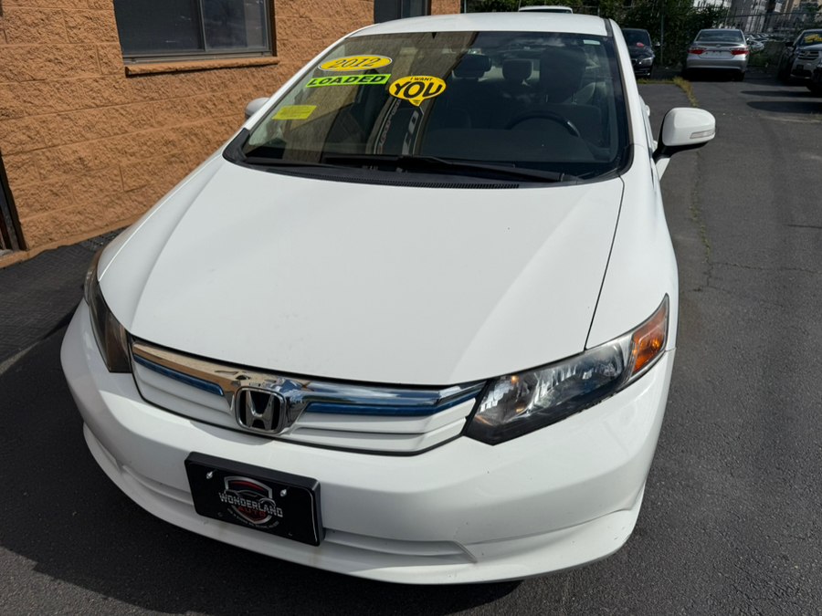 Taffeta White 2012 Honda Civic Hybrid Sedan Front-Wheel Drive Automatic