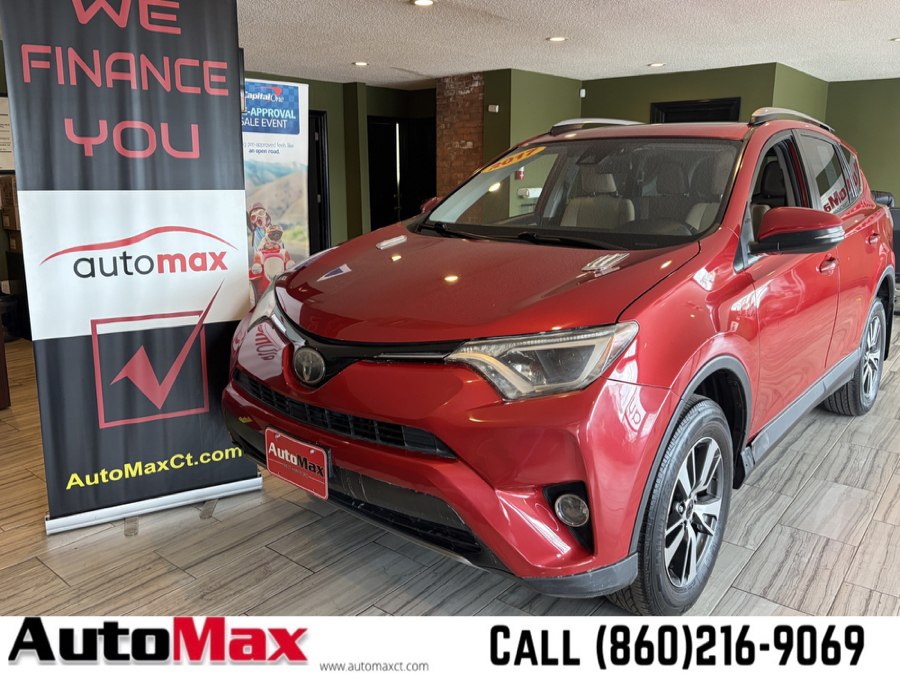 Barcelona Red Metallic 2017 Toyota RAV4 SUV / Crossover All-Wheel Drive Automatic