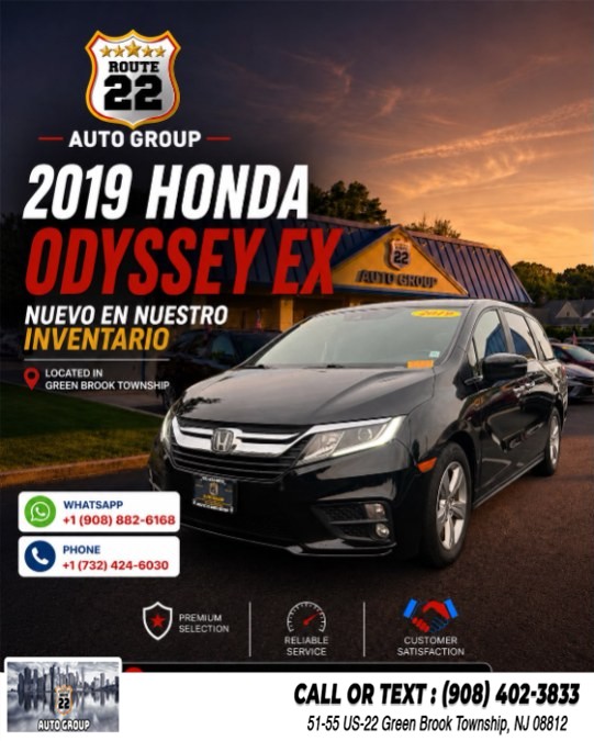 Used 2019 Honda Odyssey in Green Brook Township, New Jersey | Route 22 Auto Group. Green Brook Township, New Jersey