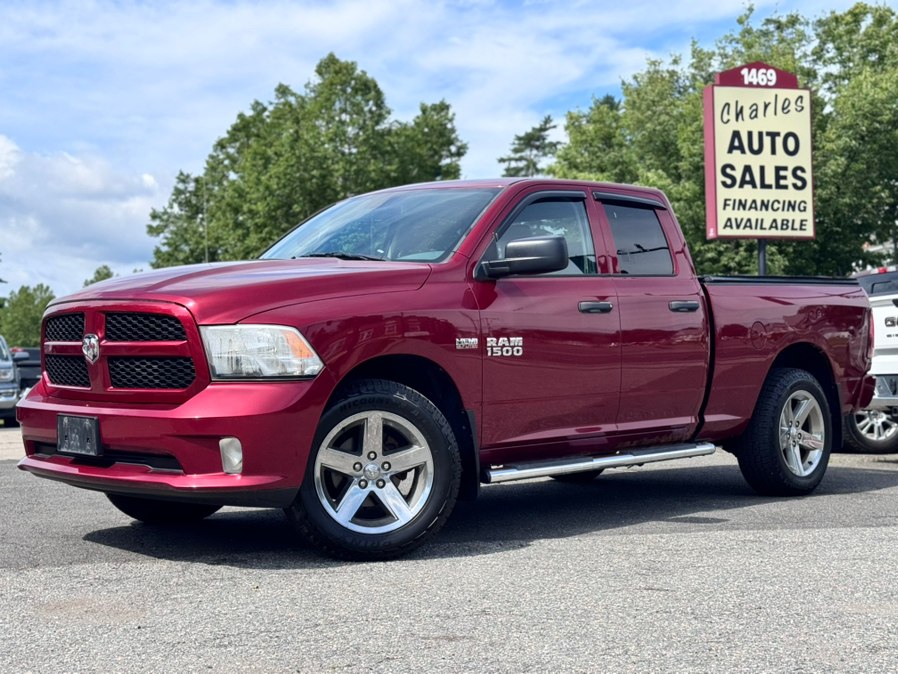 Red 2015 RAM 1500 Pickup Truck Four-Wheel Drive Automatic