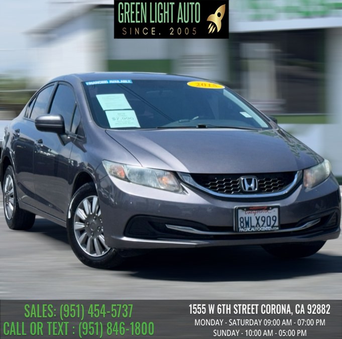 Used 2015 Honda Civic Sedan in Corona, California | Green Light Auto. Corona, California