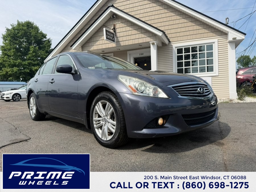2011 INFINITI G37 Sedan 4dr x AWD, available for sale in East Windsor, Connecticut | Prime Wheels. East Windsor, Connecticut