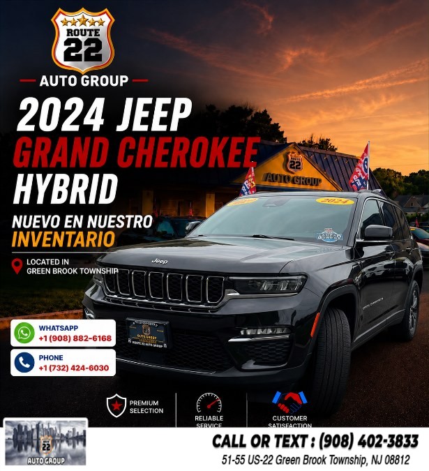 Used 2024 Jeep Grand Cherokee 4xe in Green Brook Township, New Jersey | Route 22 Auto Group. Green Brook Township, New Jersey