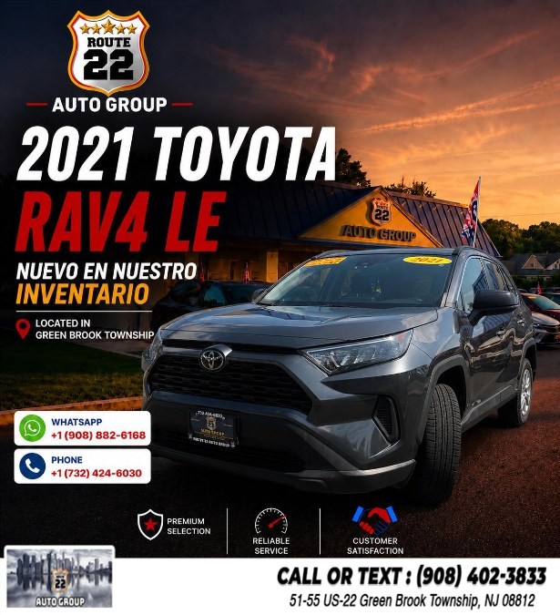 Used 2021 Toyota RAV4 in Green Brook Township, New Jersey | Route 22 Auto Group. Green Brook Township, New Jersey