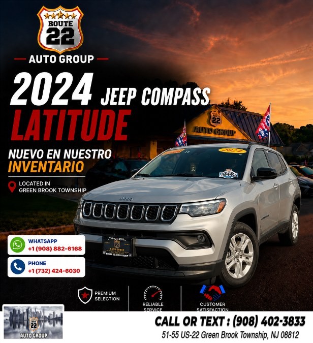 Used 2024 Jeep Compass in Green Brook Township, New Jersey | Route 22 Auto Group. Green Brook Township, New Jersey