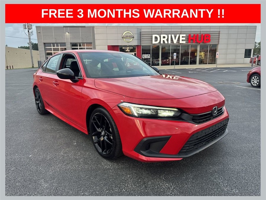 Rallye Red 2023 Honda Civic Sedan Front-Wheel Drive Automatic