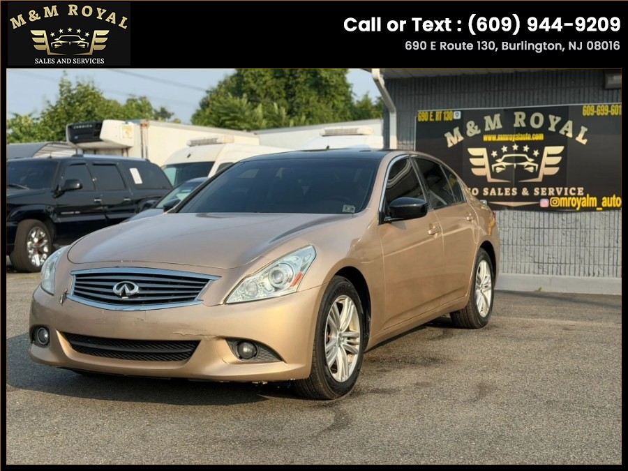2013 INFINITI G37 Sedan 4dr x AWD, available for sale in Burlington, New Jersey | M&M Royal Auto Inc. Burlington, New Jersey