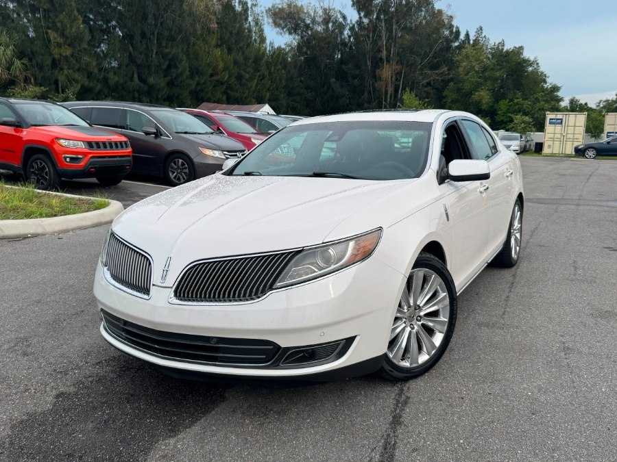 White Platinum Metallic Tri-Coat 2014 Lincoln MKS Sedan All-Wheel Drive Automatic