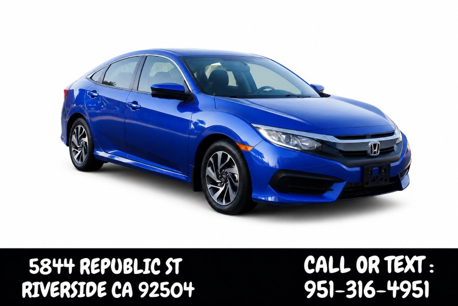 Used 2018 Honda Civic Sedan EX in Riverside, California | Big Timin Motors LLC. Riverside, California