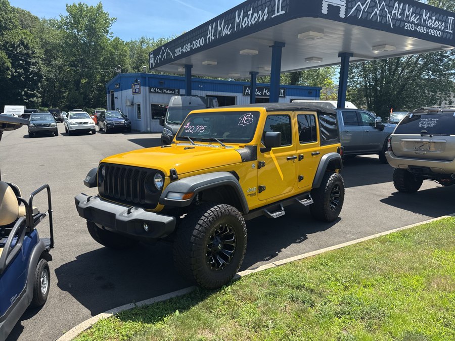 2018 Jeep Wrangler Unlimited Sport S 4x4, available for sale in Branford, Connecticut | Al Mac Motors 2. Branford, Connecticut