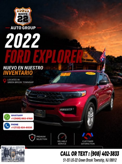 Used 2022 Ford Explorer in Green Brook Township, New Jersey | Route 22 Auto Group. Green Brook Township, New Jersey