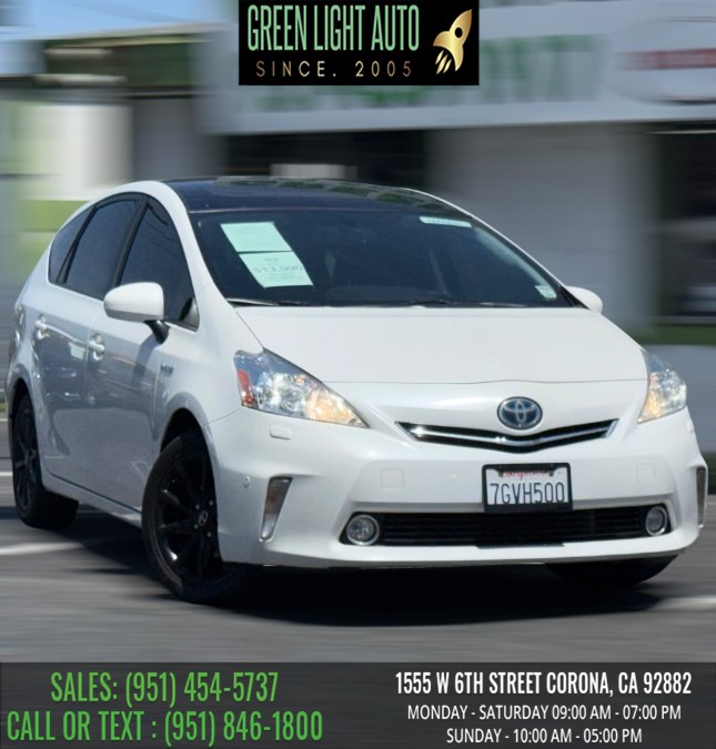 Used 2014 Toyota Hybrid Prius v in Corona, California | Green Light Auto. Corona, California