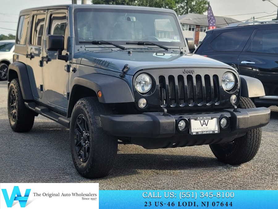 2015 Jeep Wrangler Unlimited 4WD 4dr Sport, available for sale in Lodi, New Jersey | AW Auto & Truck Wholesalers, Inc. Lodi, New Jersey