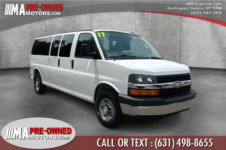 Used 2017 Chevrolet Express 15  Passenger in Huntington Station, New York | M & A Motors. Huntington Station, New York