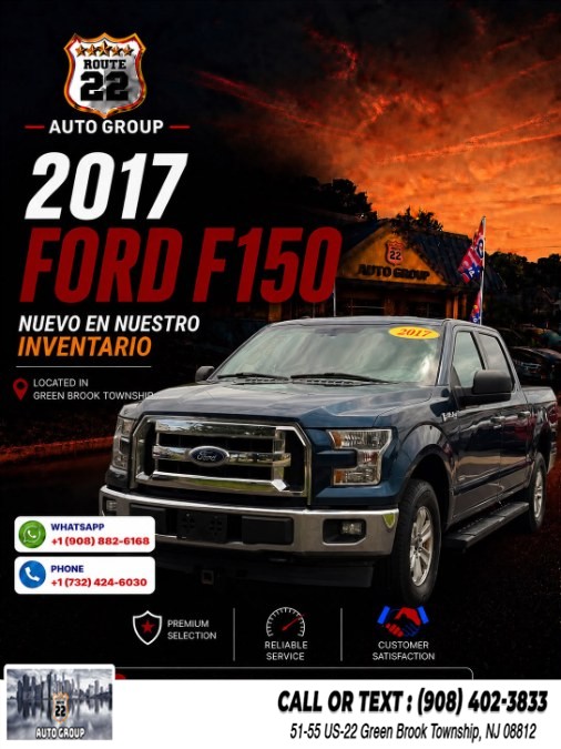 Used 2017 Ford F-150 in Green Brook Township, New Jersey | Route 22 Auto Group. Green Brook Township, New Jersey