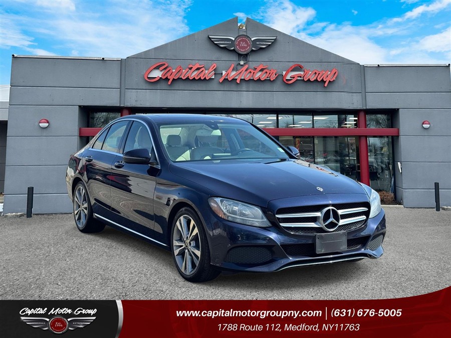 Blue 2018 Mercedes-Benz C-Class Sedan Rear-Wheel Drive Automatic