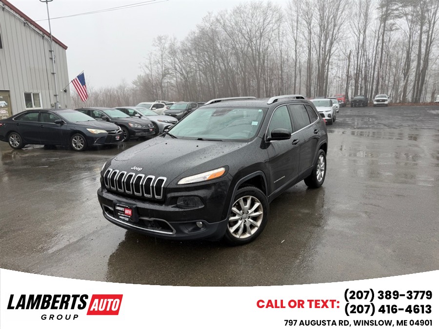 2015 Jeep Cherokee LIMITED, available for sale in Winslow, Maine | Lamberts Auto Group LLC. Winslow, Maine