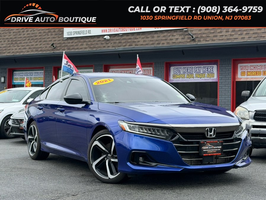 Used 2021 Honda Accord Sedan in Union, New Jersey | Drive Auto Boutique. Union, New Jersey