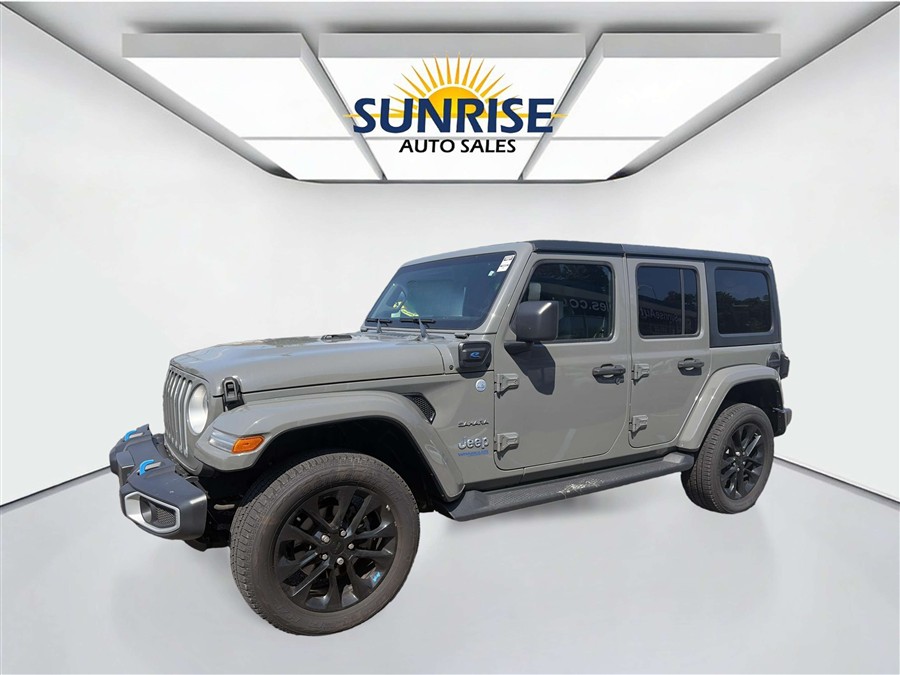 Used 2022 Jeep Wrangler 4xe Unlimited Sahara 4x4 in Rosedale, New York | Sunrise Auto Sales. Rosedale, New York