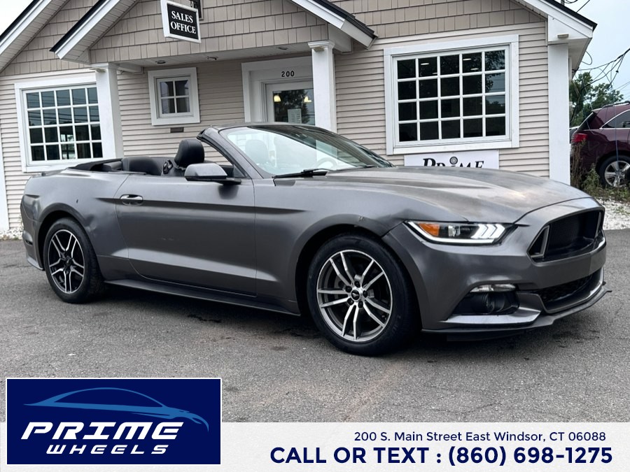 2016 Ford Mustang 2dr Conv EcoBoost Premium, available for sale in East Windsor, Connecticut | Prime Wheels. East Windsor, Connecticut