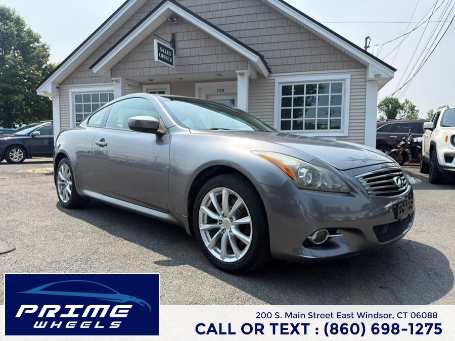 2011 Infiniti G37 Coupe 2dr x AWD, available for sale in East Windsor, Connecticut | Prime Wheels. East Windsor, Connecticut