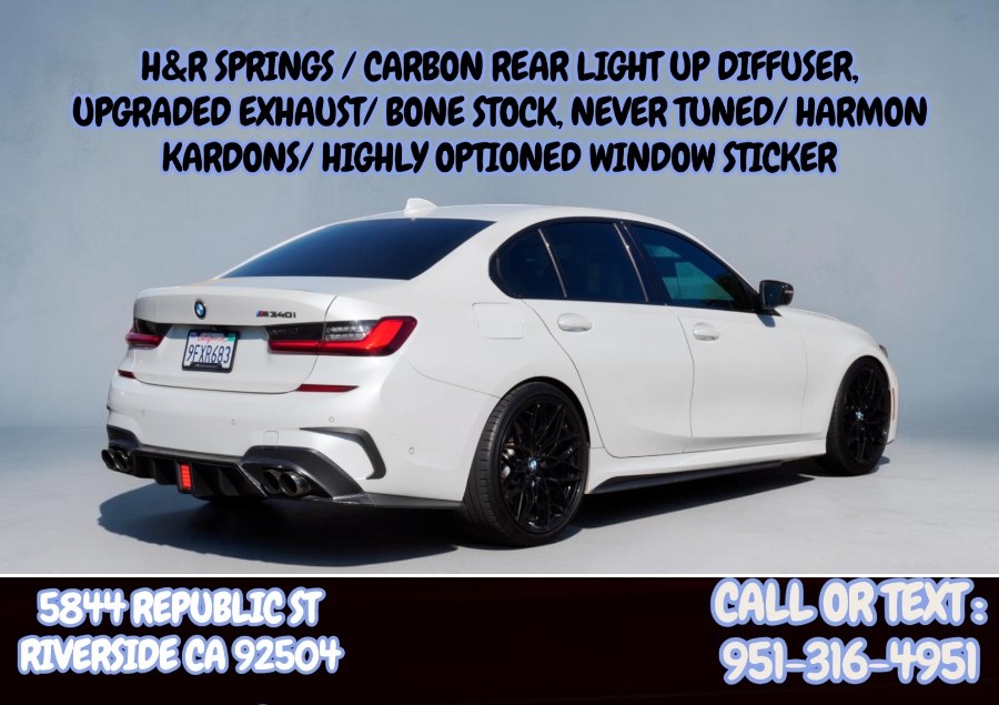 Used 2020 G20 BMW M340i (REAR CARBON LIGHT UP DIFFUSER) in Riverside, California | Big Timin Motors LLC. Riverside, California