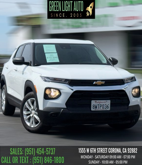 Used Chevrolet Trailblazer FWD 4dr LS 2021 | Green Light Auto. Corona, California