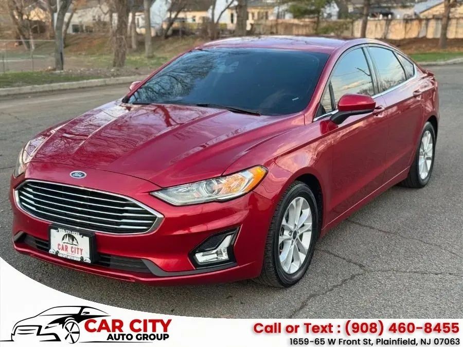 Red 2020 Ford Fusion Sedan Front-Wheel Drive Automatic