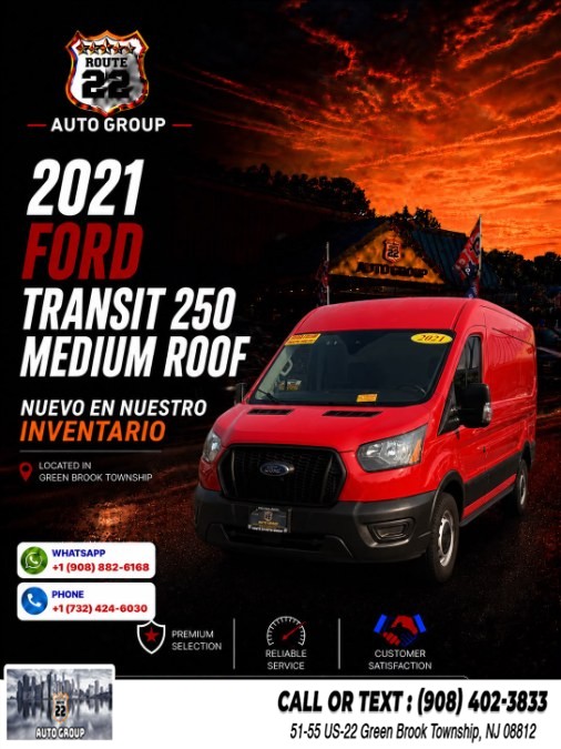 Used 2021 Ford Transit Cargo Van in Green Brook Township, New Jersey | Route 22 Auto Group. Green Brook Township, New Jersey
