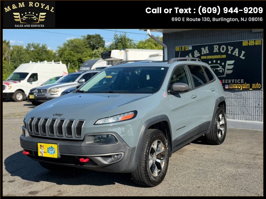2015 Jeep Cherokee 4WD 4dr Trailhawk, available for sale in Burlington, New Jersey | M&M Royal Auto Inc. Burlington, New Jersey
