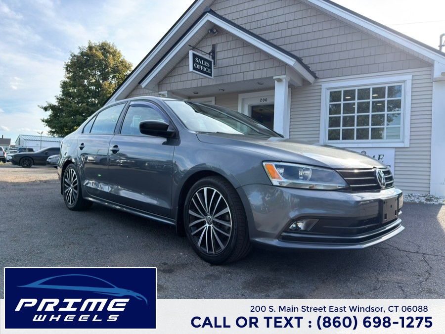 2016 Volkswagen Jetta Sedan 4dr Auto 1.8T Sport PZEV, available for sale in East Windsor, Connecticut | Prime Wheels. East Windsor, Connecticut