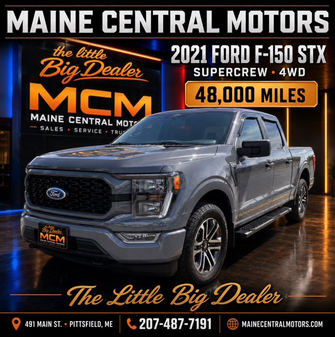Used 2021 Ford F-150 in Pittsfield, Maine | Maine Central Motors. Pittsfield, Maine