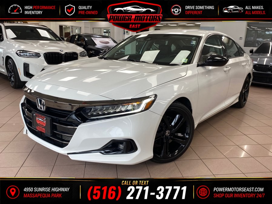 2021 Honda Accord Sedan Sport SE 1.5T CVT, available for sale in Massapequa Park, New York | Power Motors East. Massapequa Park, New York