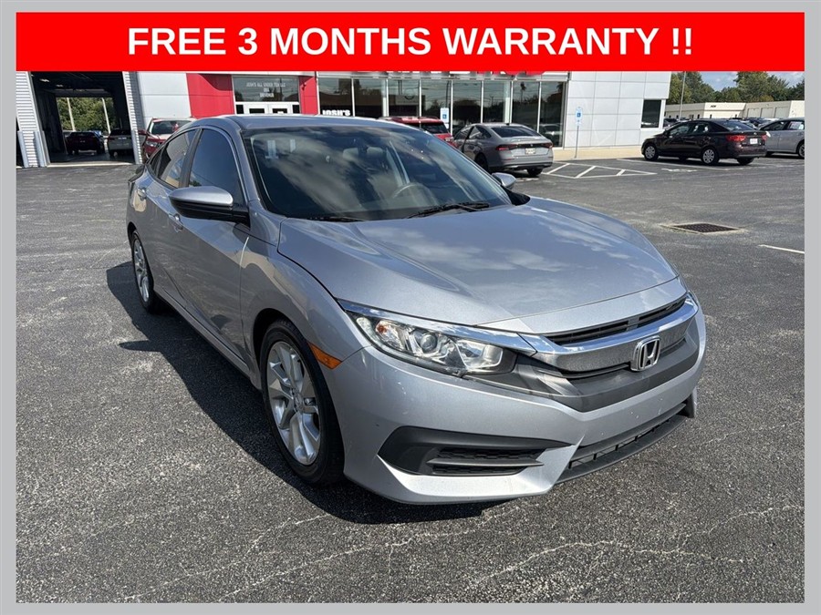 Lunar Silver Metallic 2016 Honda Civic Sedan Front-Wheel Drive Automatic
