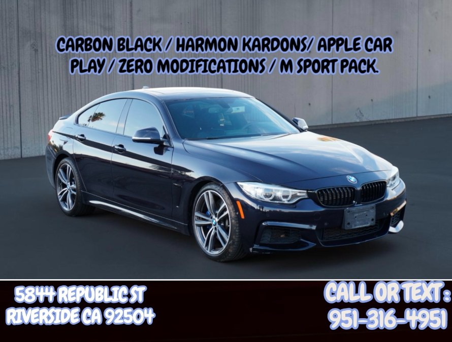 Used 2017 F36 BMW 440i MSPORT (CARBON BLACK) in Riverside, California | Big Timin Motors LLC. Riverside, California