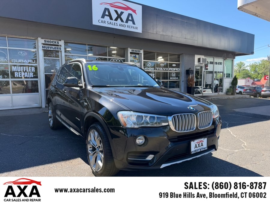 2016 BMW X3 AWD 4dr xDrive28i, available for sale in Bloomfield, Connecticut | AXA Car Sales and Repair LLC. Bloomfield, Connecticut