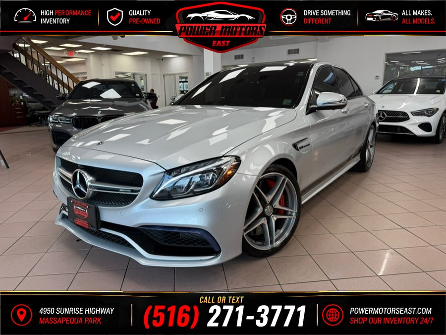 2018 Mercedes-Benz C-Class AMG C 63 S Sedan, available for sale in Massapequa Park, New York | Power Motors East. Massapequa Park, New York