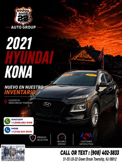 Used 2021 Hyundai Kona in Green Brook Township, New Jersey | Route 22 Auto Group. Green Brook Township, New Jersey
