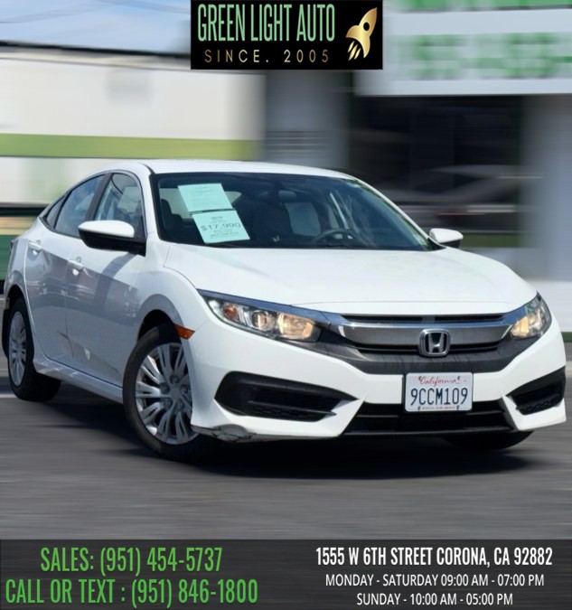 Used 2016 Honda Civic Sedan in Corona, California | Green Light Auto. Corona, California