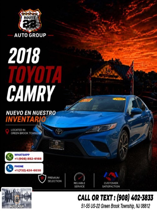 Used 2018 Toyota Camry in Green Brook Township, New Jersey | Route 22 Auto Group. Green Brook Township, New Jersey