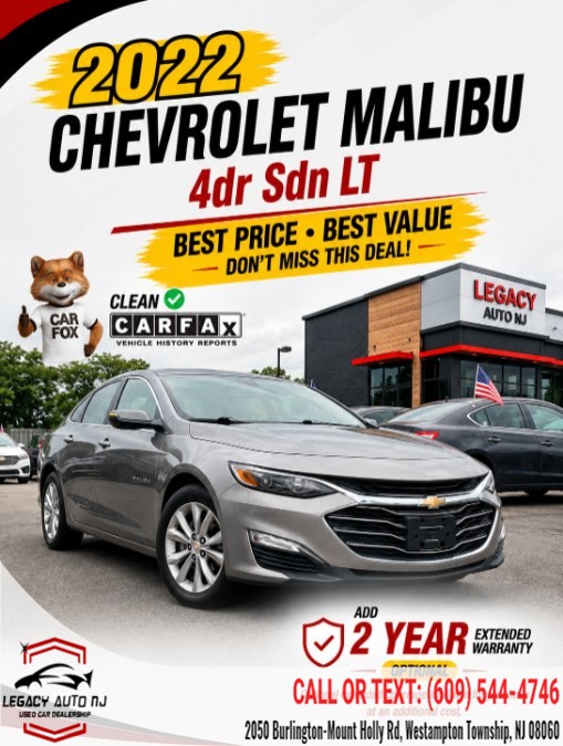 Used 2022 Chevrolet Malibu in Westampton Township, New Jersey | Legacy Auto NJ. Westampton Township, New Jersey
