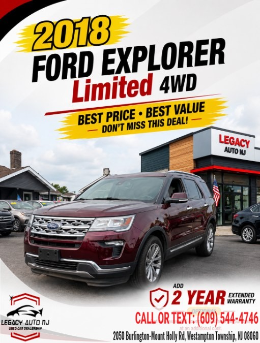 Used 2018 Ford Explorer in Westampton Township, New Jersey | Legacy Auto NJ. Westampton Township, New Jersey