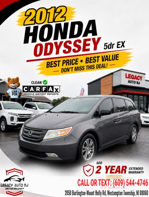 Used 2012 Honda Odyssey in Westampton Township, New Jersey | Legacy Auto NJ. Westampton Township, New Jersey