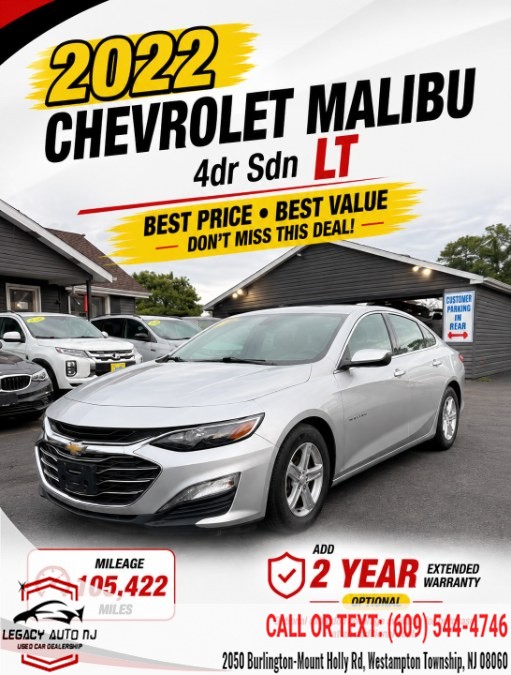 Used 2022 Chevrolet Malibu in Westampton Township, New Jersey | Legacy Auto NJ. Westampton Township, New Jersey