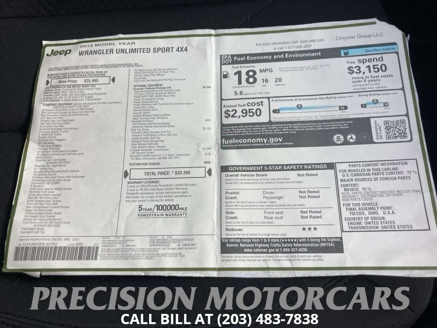 2013 Jeep Wrangler Unlimited Sport - Photo 15